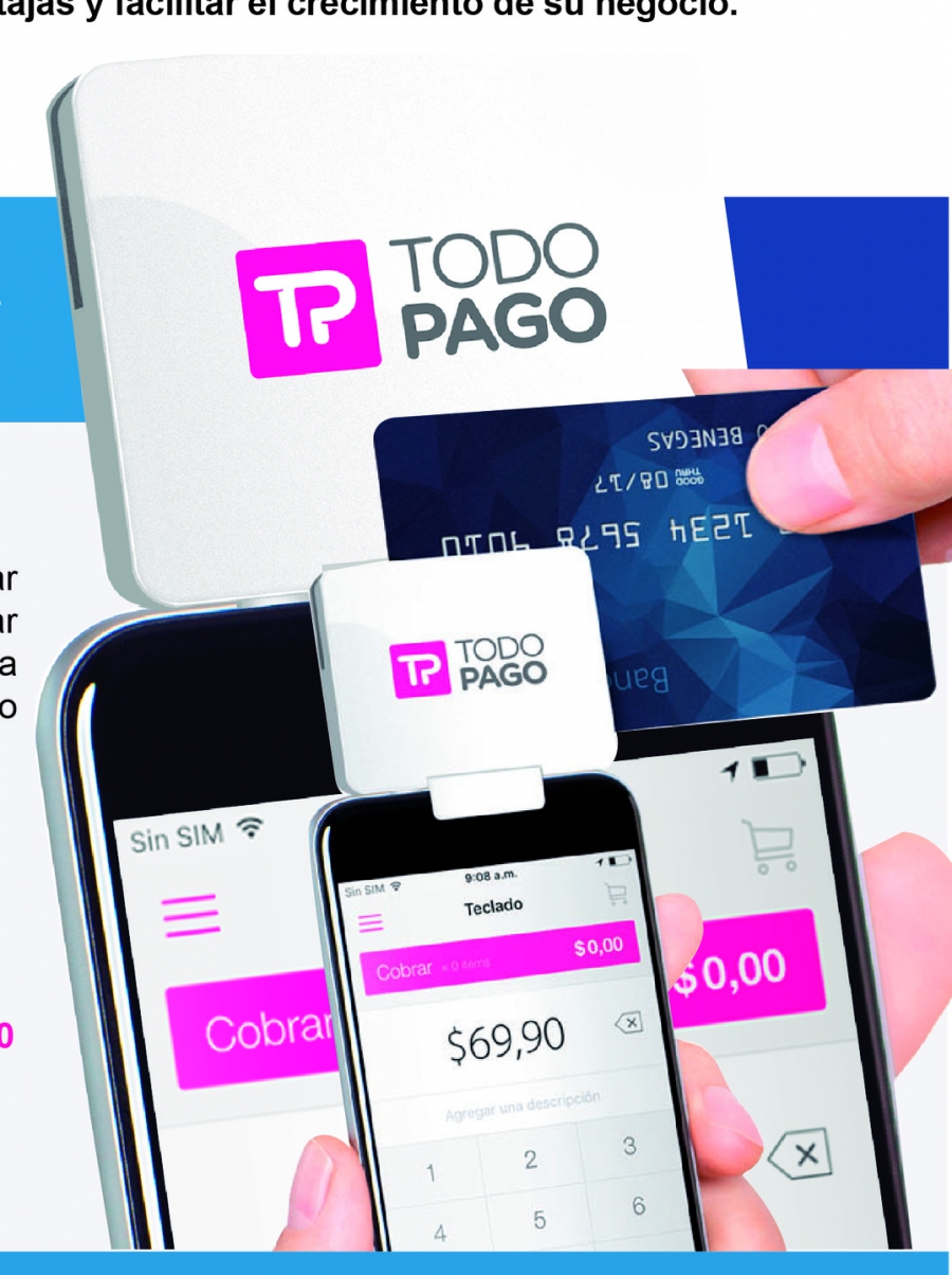 Comercios podrán acceder gratis a un nuevo dispositivo de cobro con tarjetas